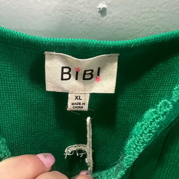 NWT BiBi|Green Tank Top|Size XL - Picture 6 of 7